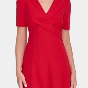 Tommy Hilfiger Vivid Red Midi Dress
